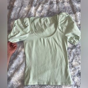 Mint green xs hardly worn Reformation shirt